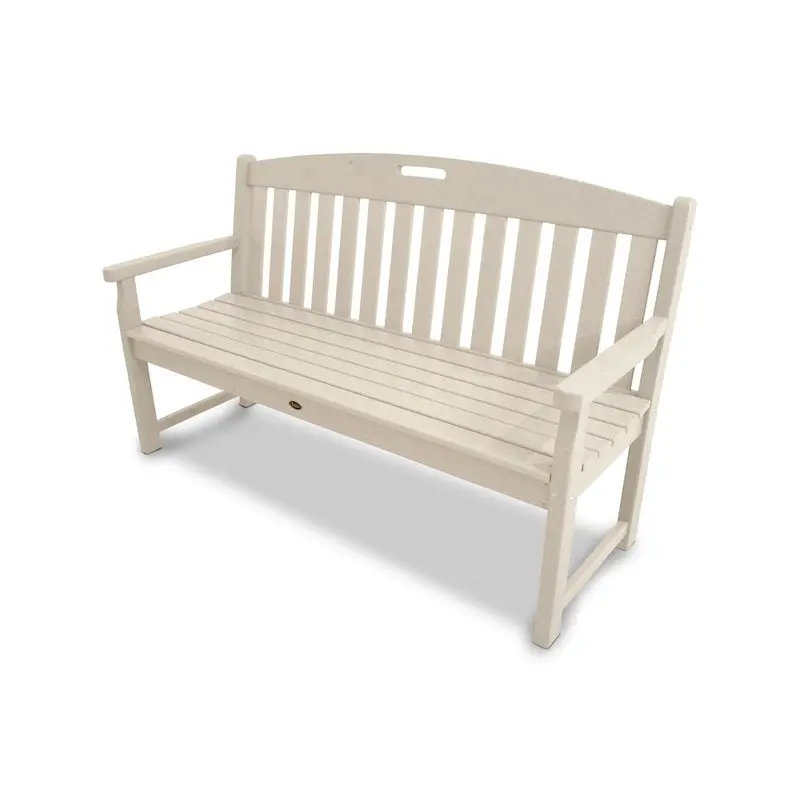 POLYWOOD Outdoor Bench, 60-Inch Recycled Plastic – Yacht Club