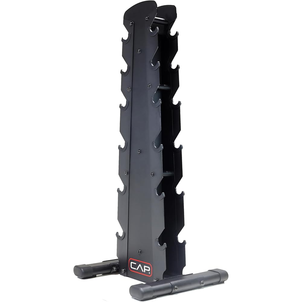 CAP Barbell Dumbbell Storage Rack, Black – 6 Racks