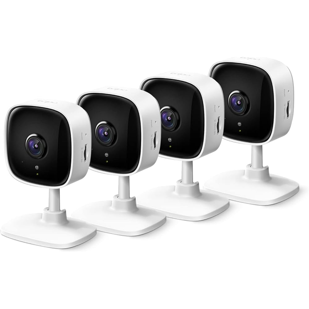 TP-Link Tapo 2K Indoor Security Camera 4-Pack – Tapo C110P4