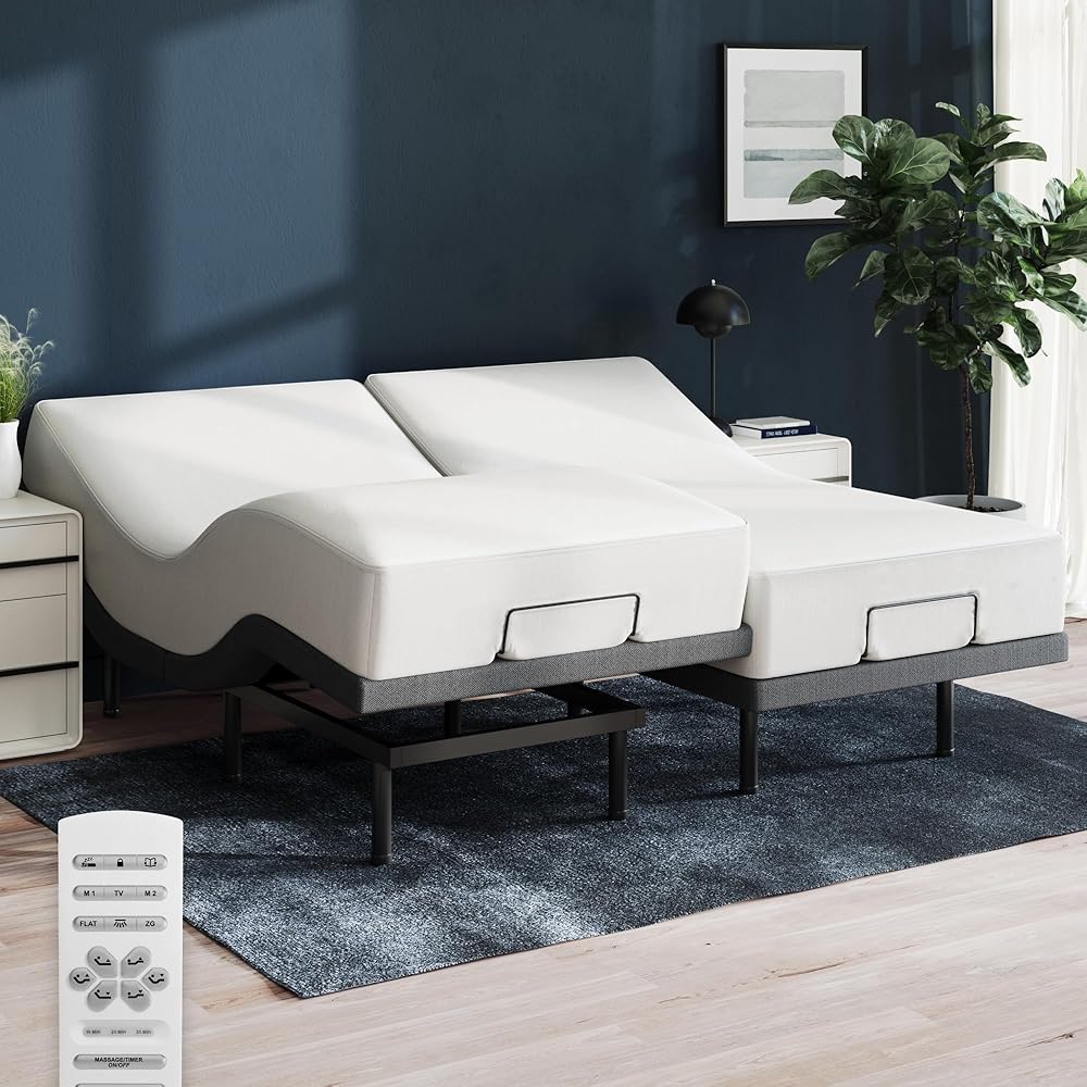 Nectar Adjustable Base And Premier Mattress, Twin XL, 13in, White – Nectar Twin XL Adjustable Base & 13in Premier
