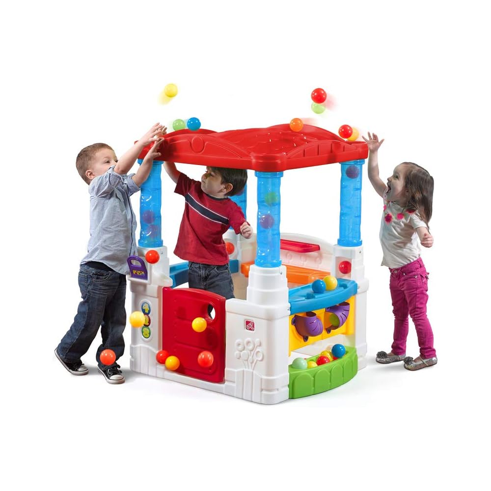 Step2 Crazy Maze Toddler Ball Pit Playhouse – 20 Balls, Ages 1.5+ Years, 42in H x 36in W x 33in D