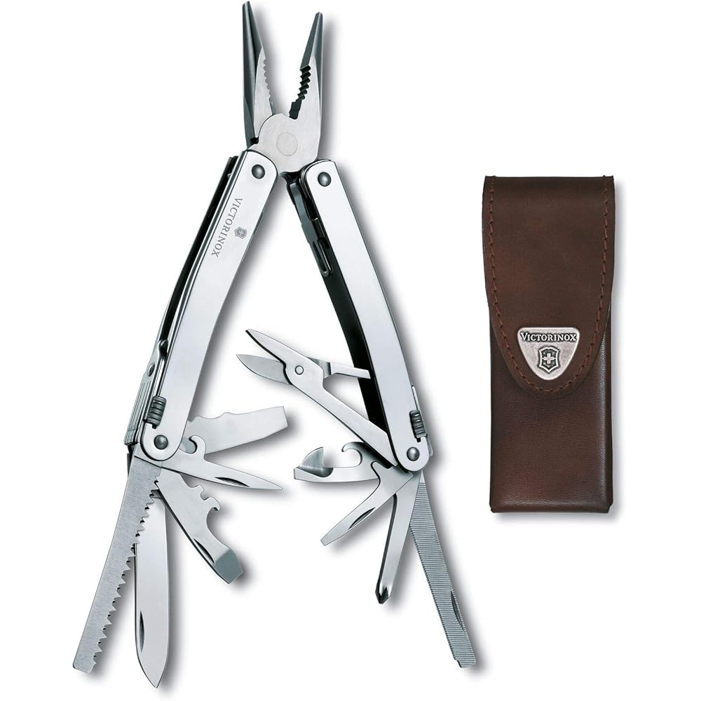 Victorinox Multi-Tool, 24 Function, Stainless Steel, Silver – SwissTool Spirit X