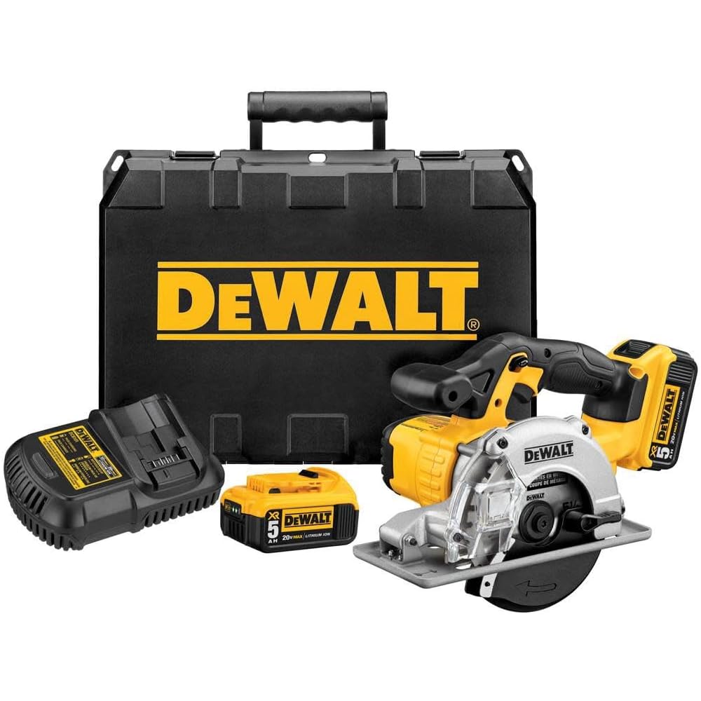 DEWALT 20V MAX 5-1/2-Inch Metal Cutting Circular Saw Kit – DCS373P2