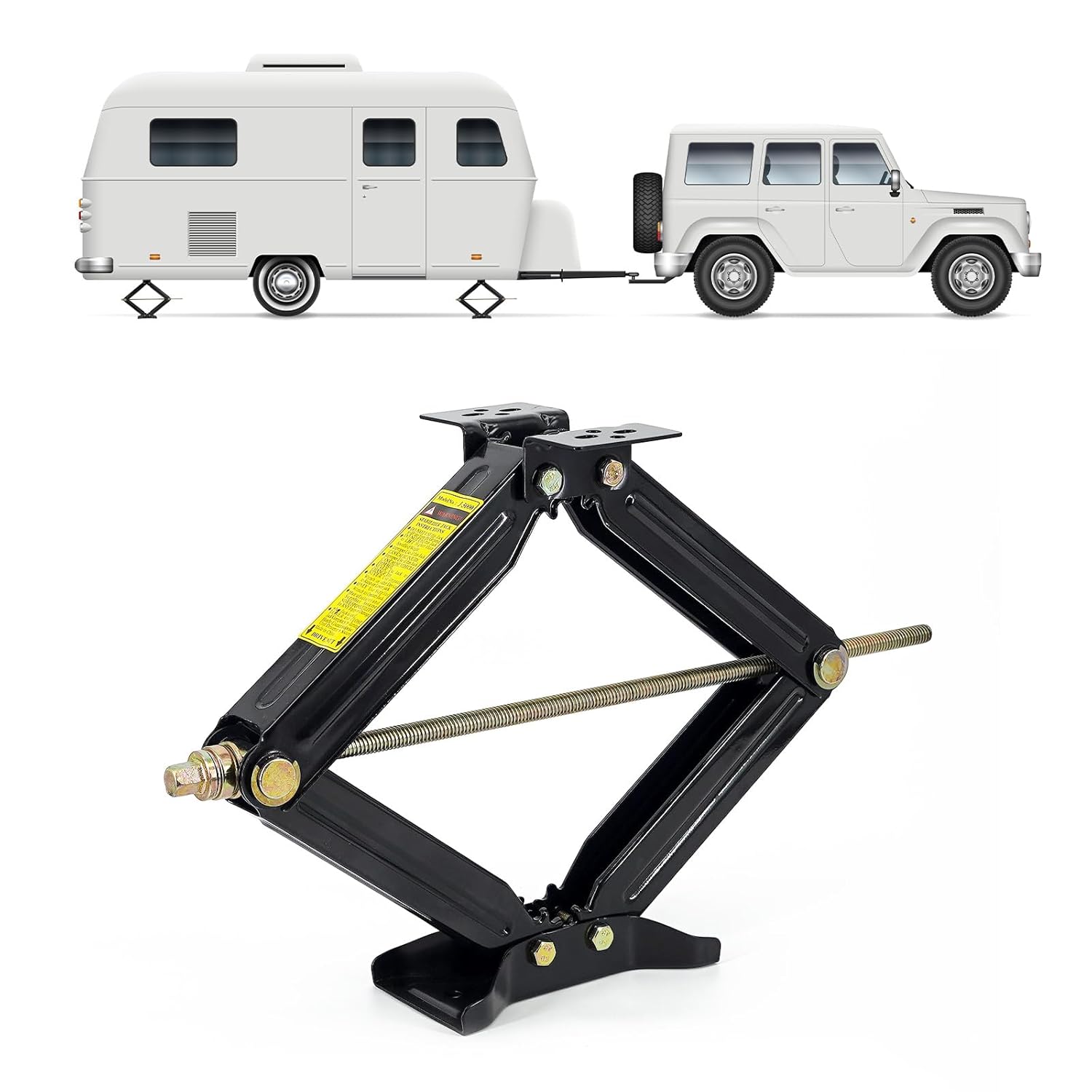 Cobra-Tek Universal RV Travel Trailer Stabilizer Scissor Jack – 24-Inch