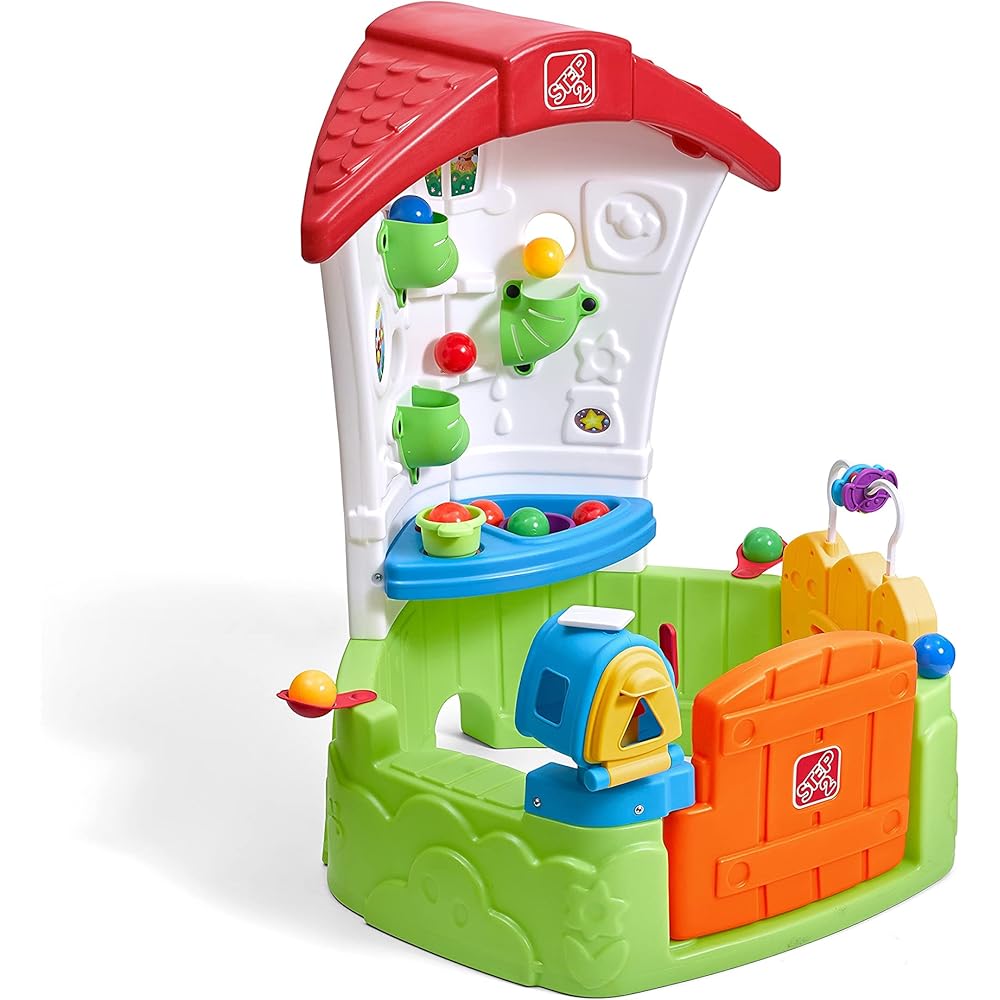 Step2 Toddler Corner House Kids Playhouse With Kitchenette And 15-Piece Toy Accessories – For Toddlers 1+ Years Old