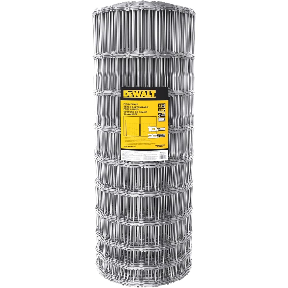 DeWalt Galvanized Steel Field Fence 47 in. x 330 ft., 11 Gauge – DXAFMT348126