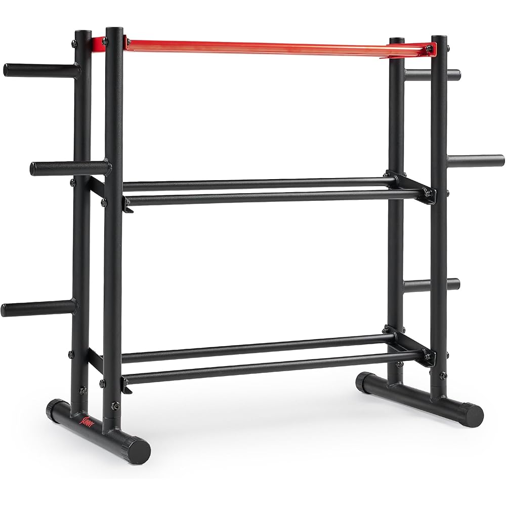 Sunny Health & Fitness Multi-Weight Storage Rack Stand, 3-Tier – SF-XF921036