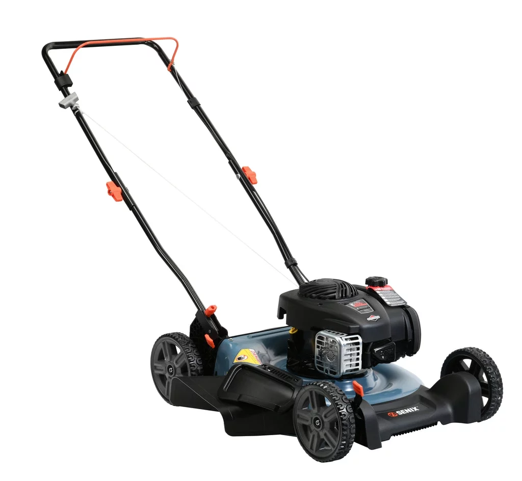 SENIX 21-Inch 125 cc 4-Cycle Gas Push Lawn Mower – LSPG-M3