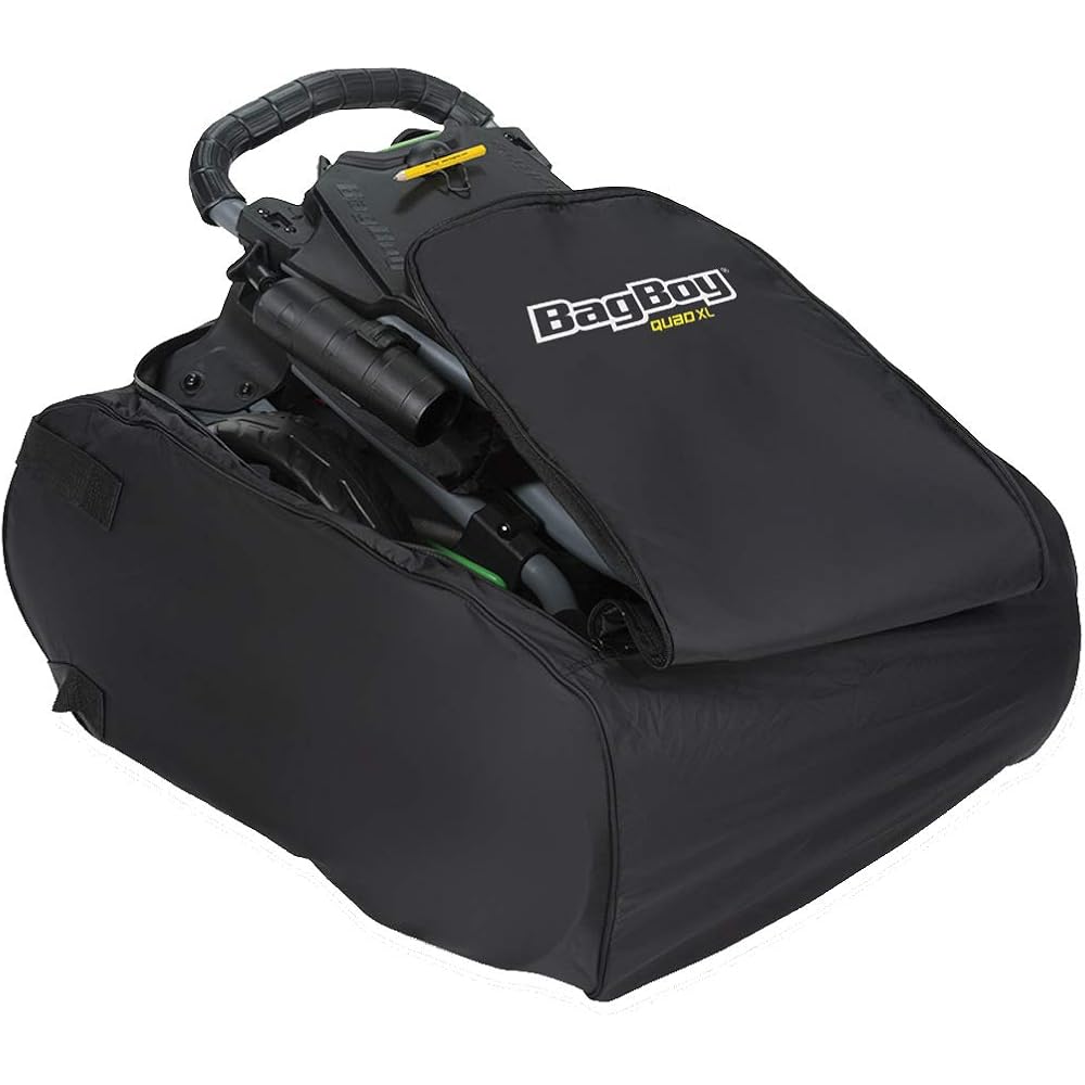 Bag Boy Golf Push Cart Carry Bag, Black, 9.84 in L x 11.42 in W x 24.41 in H