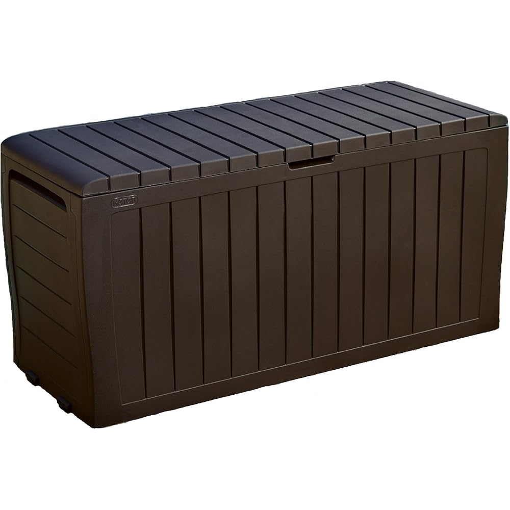 Keter Resin Outdoor Storage Box, 71 Gallon, Brown – Marvel Plus