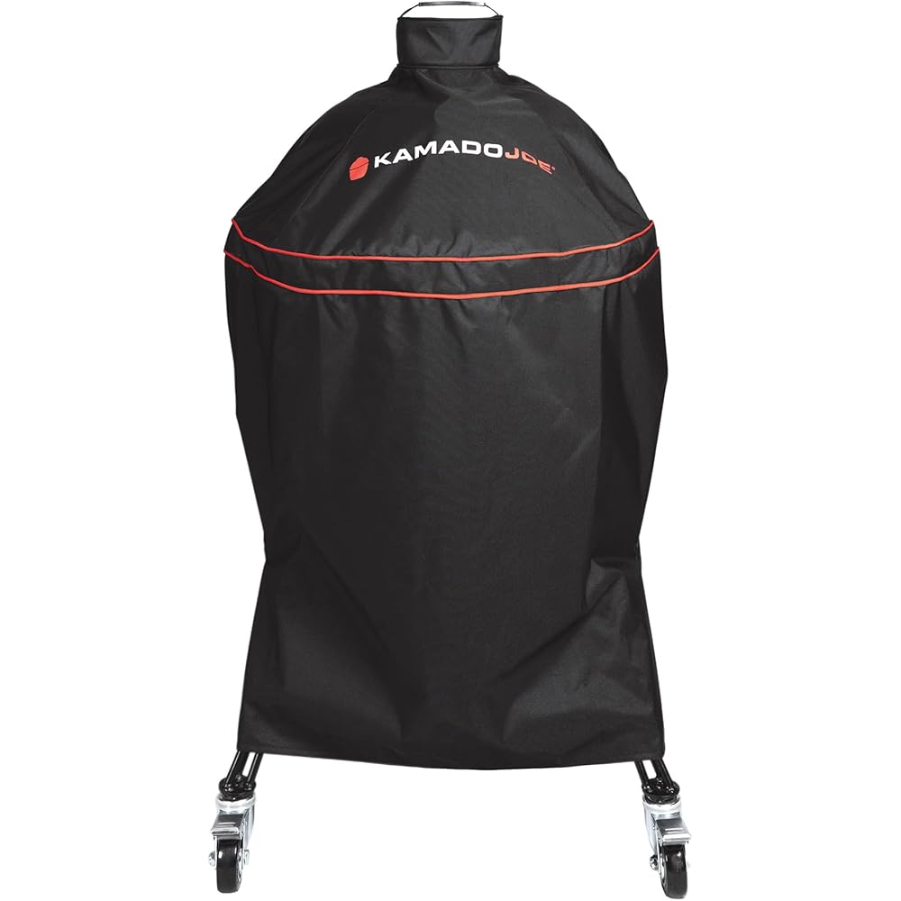Kamado Joe Polyester Grill Cover, Black, 18-inch – KJ-GC23BWFS