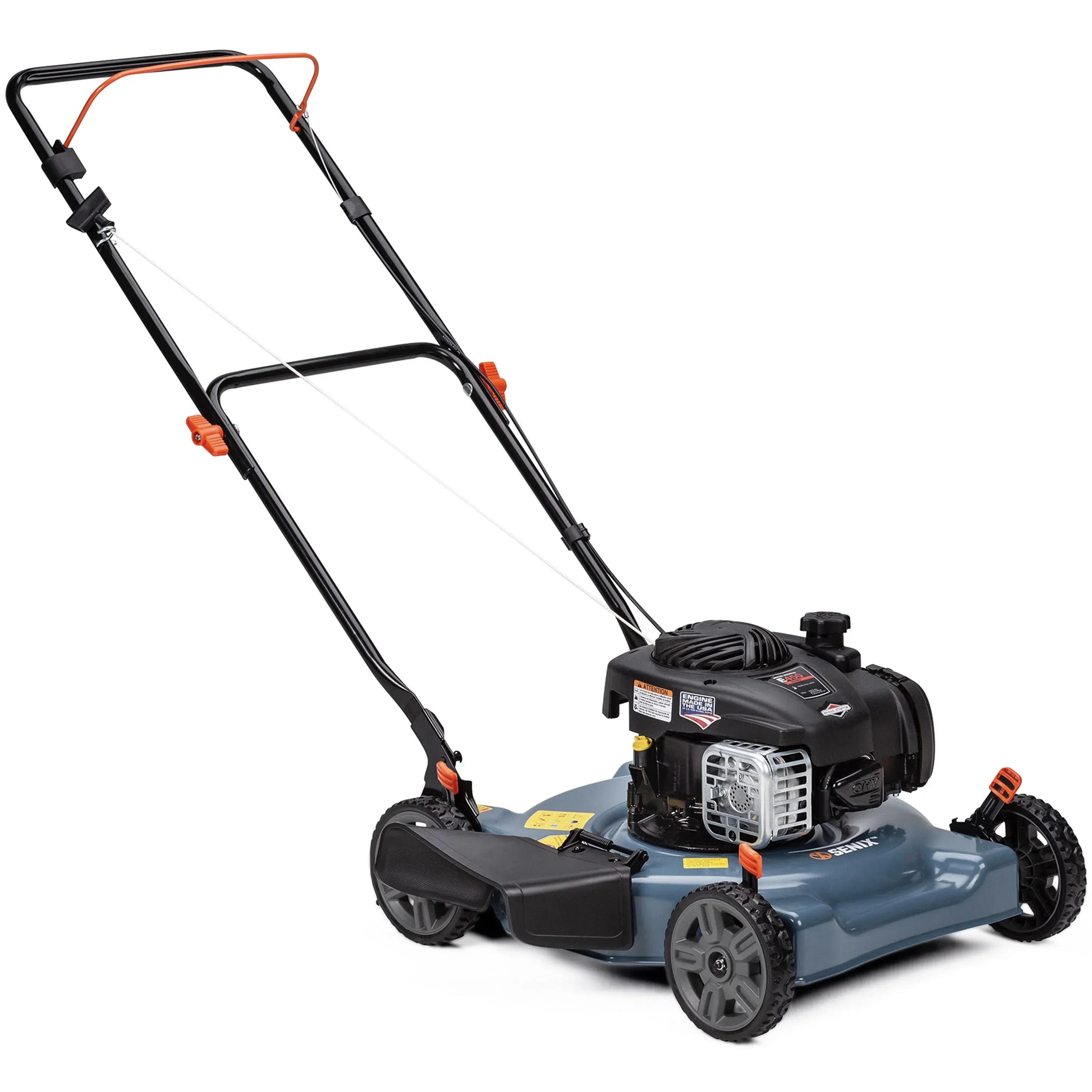 SENIX 20-Inch Gas Lawn Mower, 125 cc 4-Cycle Briggs & Stratton Engine – LSPG-L3