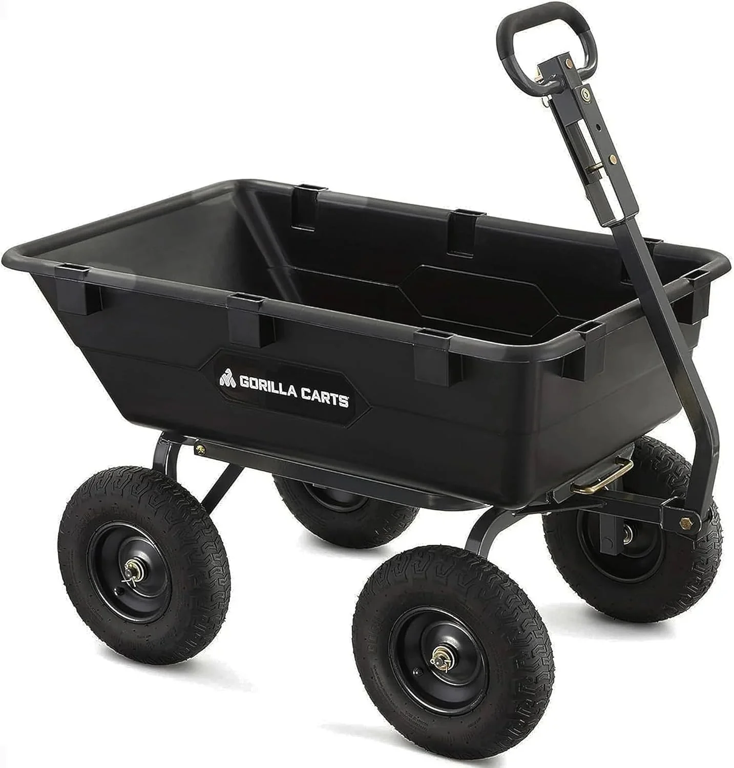Gorilla Carts Utility Dump Wagon 6 Cubic Feet 1200 lb Capacity Black – GOR6PS