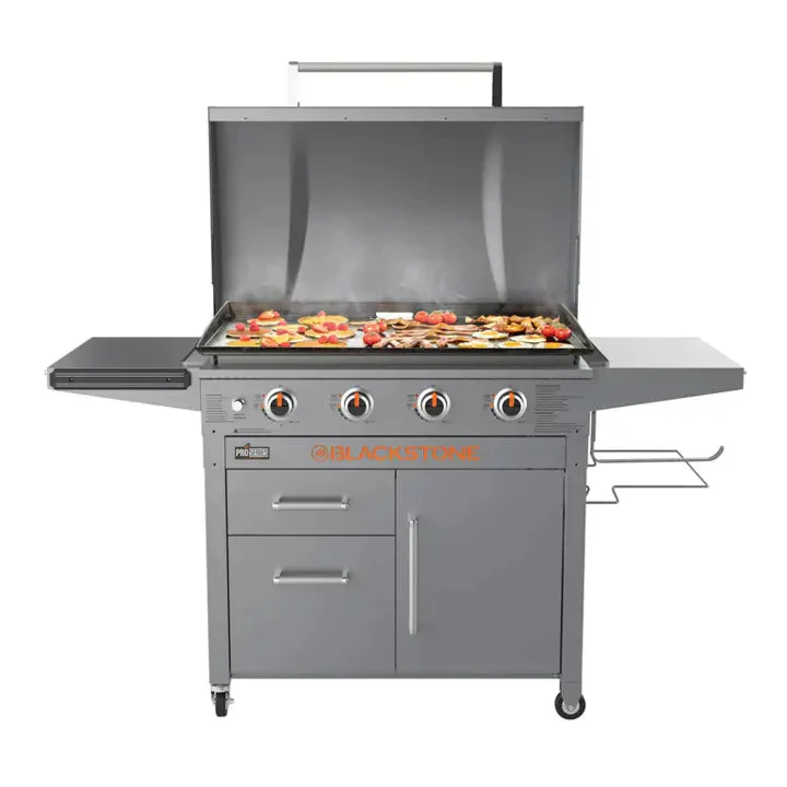 Blackstone ProSeries 4-Burner 36 inch Griddle Cooking Station With Hood