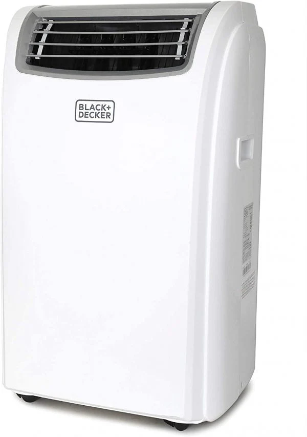 BLACK+DECKER Portable Air Conditioner With Heat And Remote Control, 14,000 BTU, White