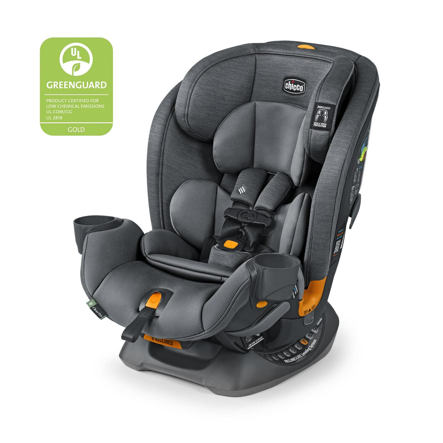 Chicco OneFit ClearTex All-in-One Car Seat, Slate – 00079741040070