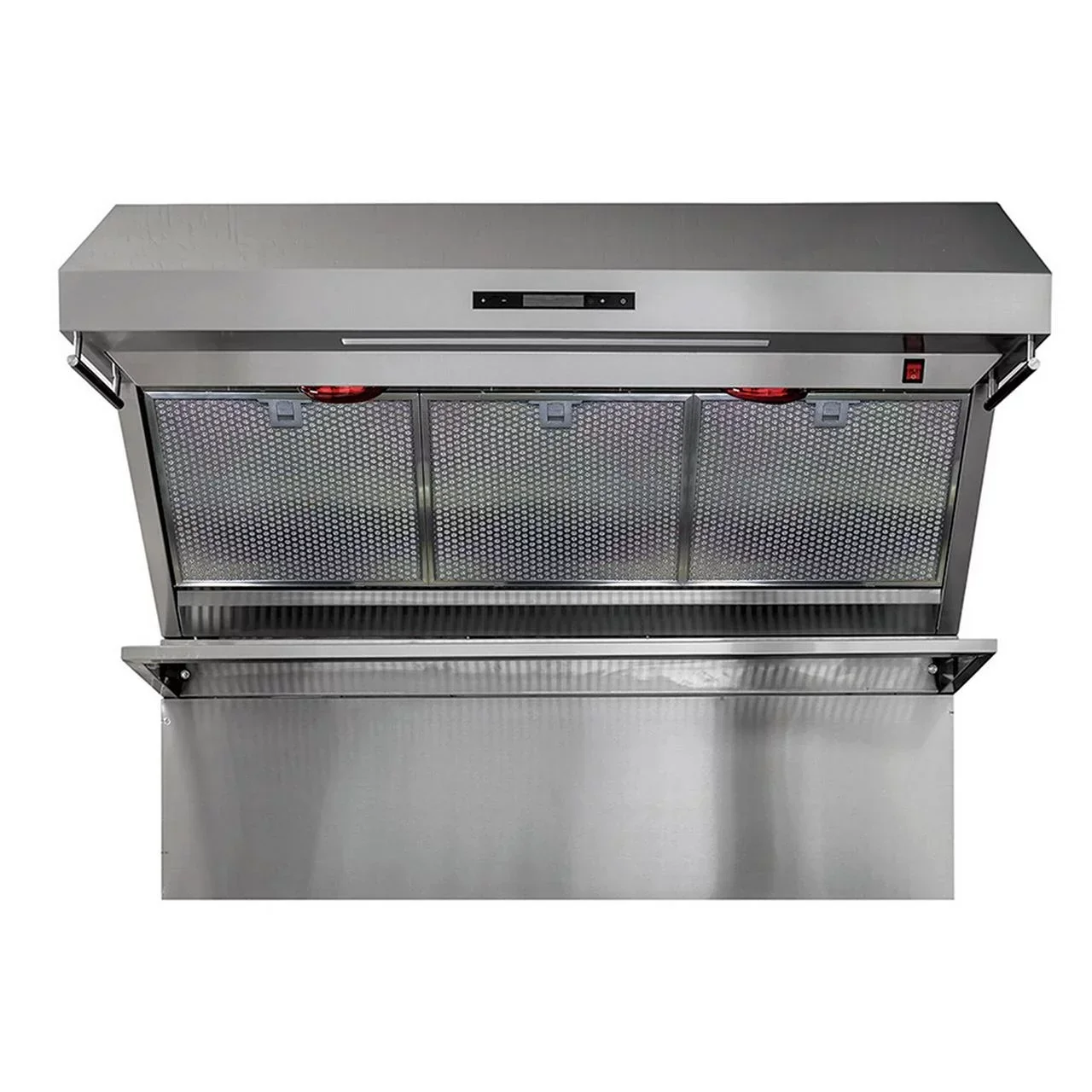48 in Wall Mount Range Hood With Hybrid Filters And Stainless Steel Backsplash – Savona
