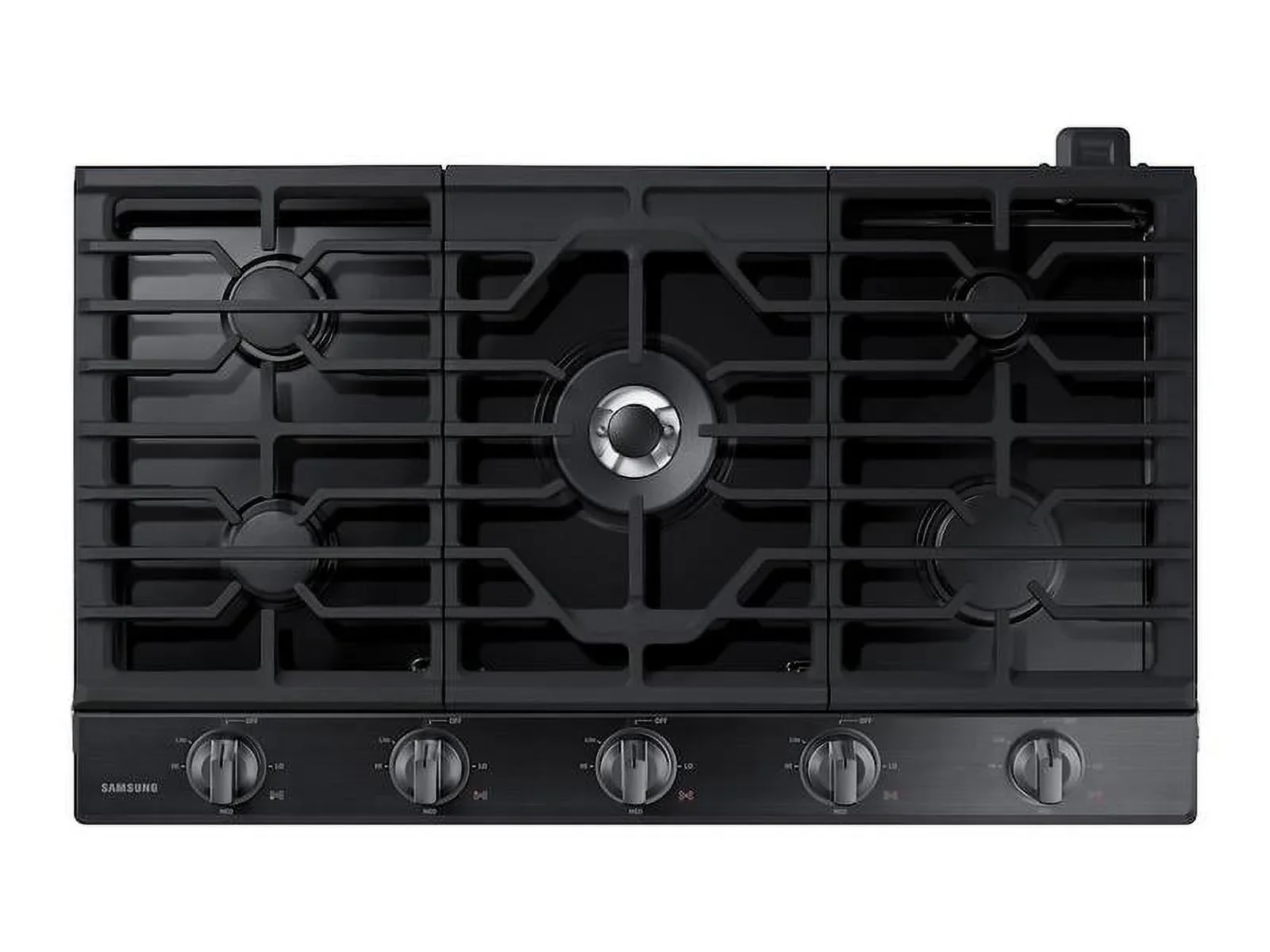 Samsung 36 Inch Black Stainless 5 Burner Gas Cooktop – NA36N6555TG