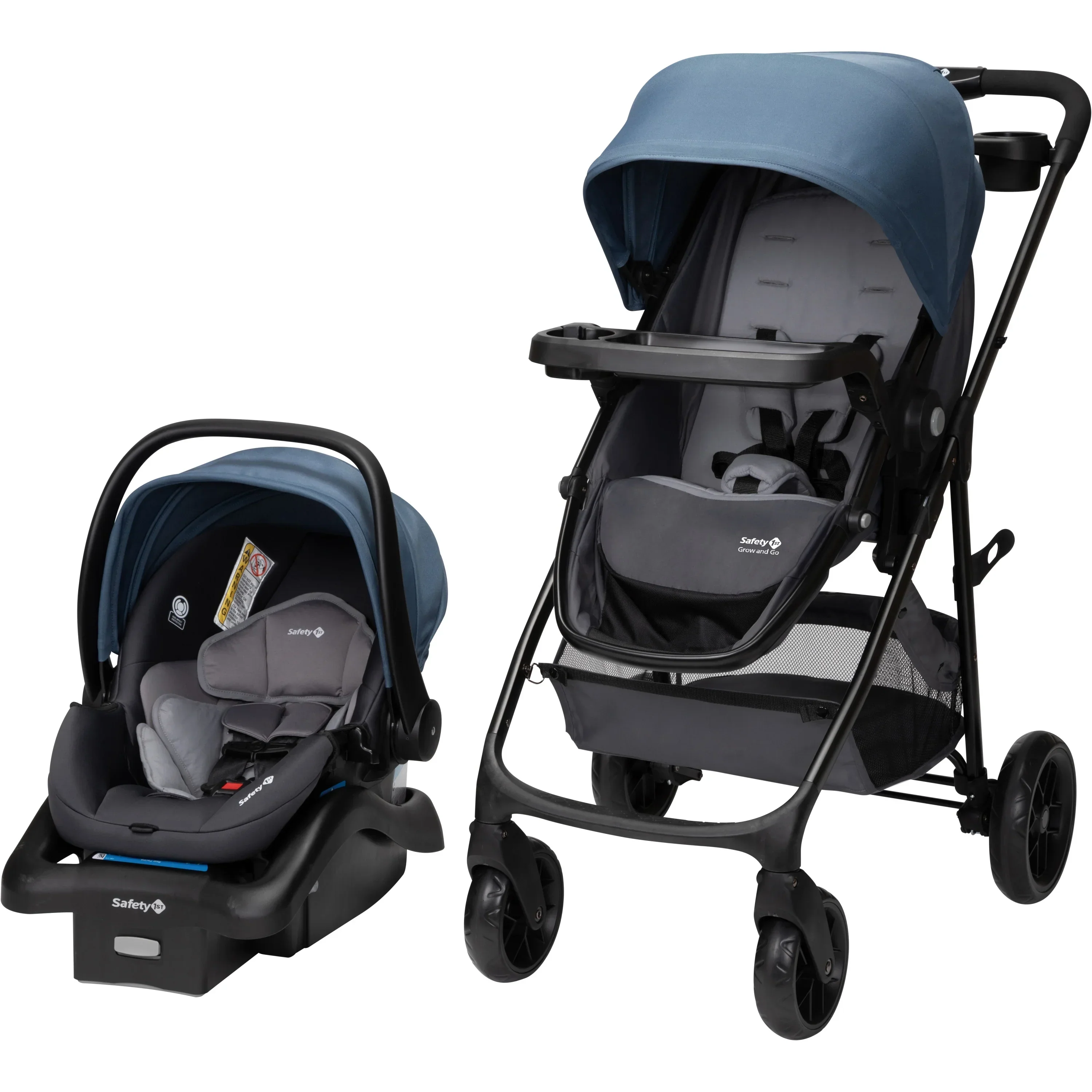 Safety 1st Grow And Go Sprint Modular Travel System Stroller With Rear-Facing Infant Car Seat – Bluestone