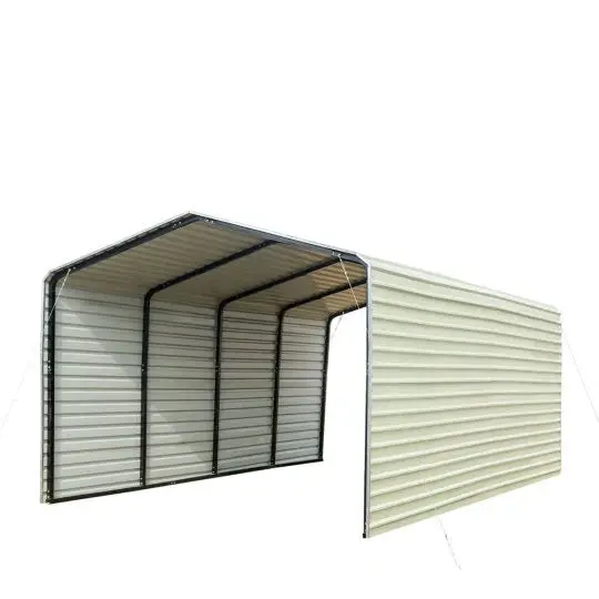 All-Steel Carport 12 ft x 20 ft, Fully Enclosed Sides – CP1220F