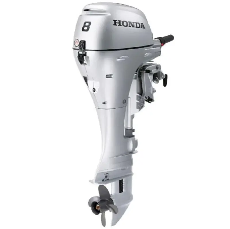 HONDA MARINE 8 HP 4-Stroke Outboard Motor, 20 in Shaft, Silver – BFP8DK3LHT