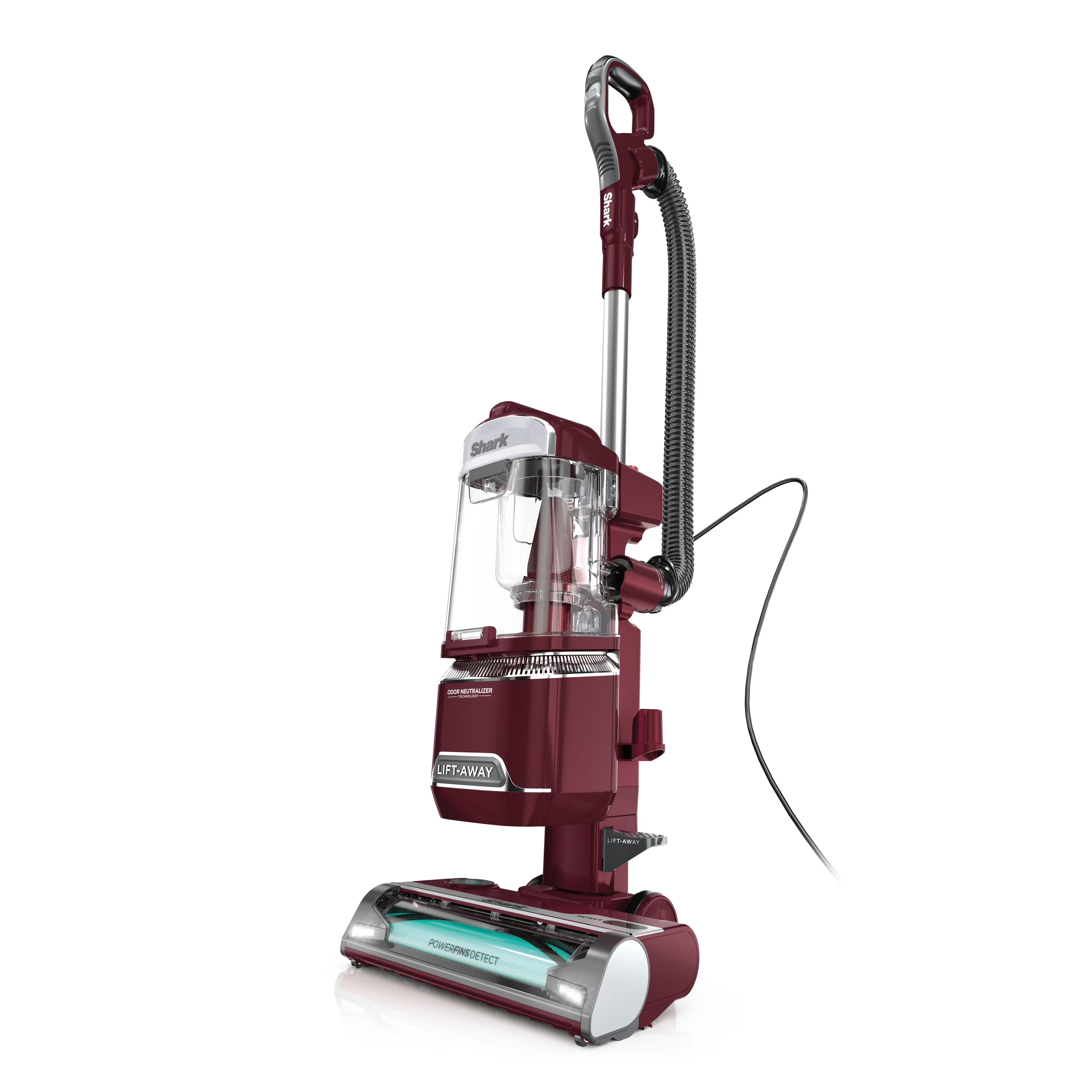 Shark Detect Lift-Away ADV Corded Upright Vacuum With PowerFins Detect And Odor Neutralizer – LA492, Burgundy
