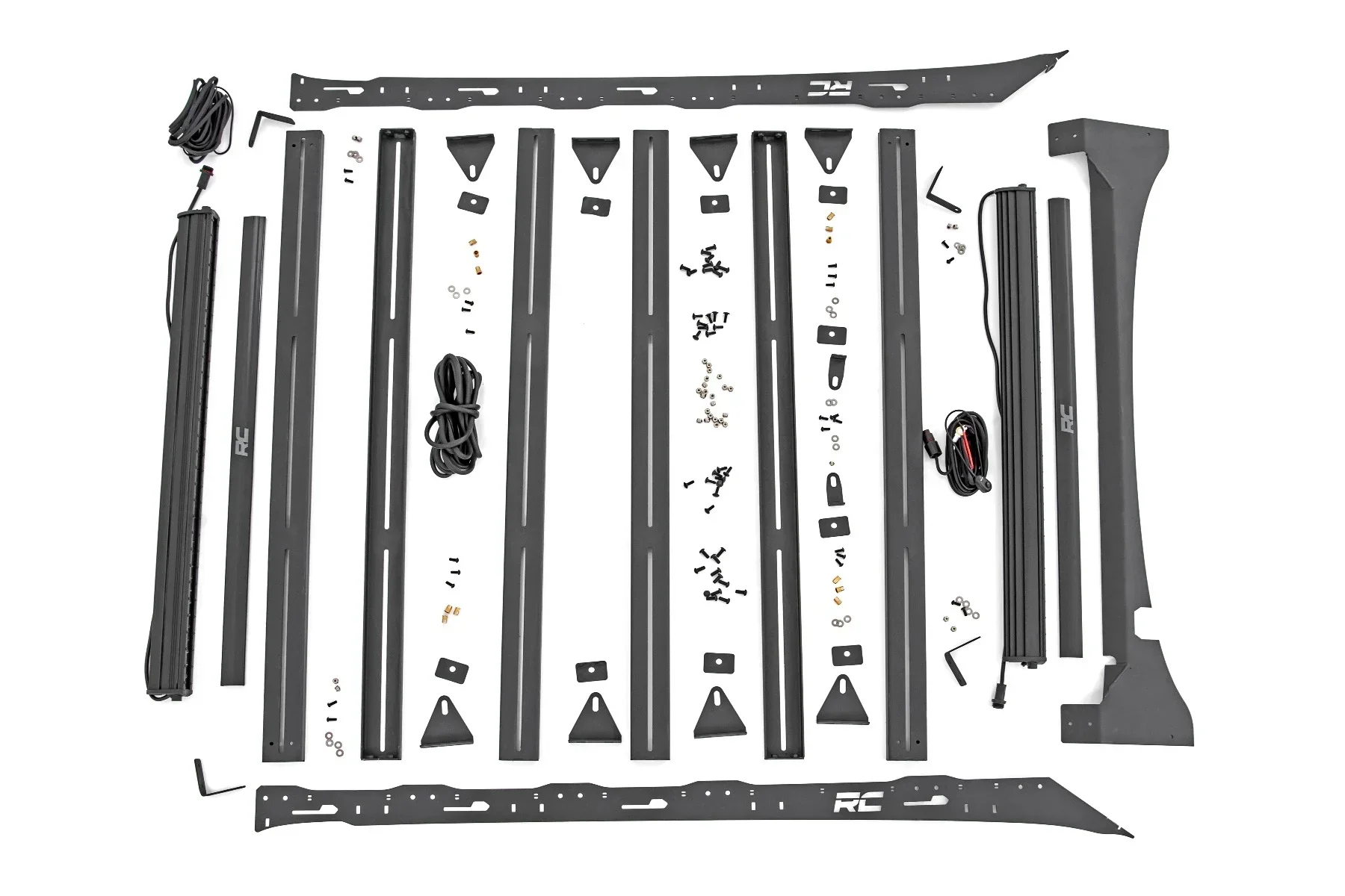 Rough Country Roof Rack System With 40in Front And Rear LED – 51022