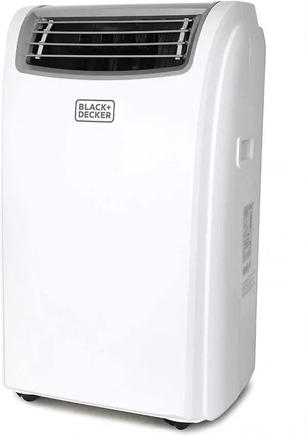 BLACK+DECKER 14,000 BTU Portable Air Conditioner With Heater, White – Remote Control