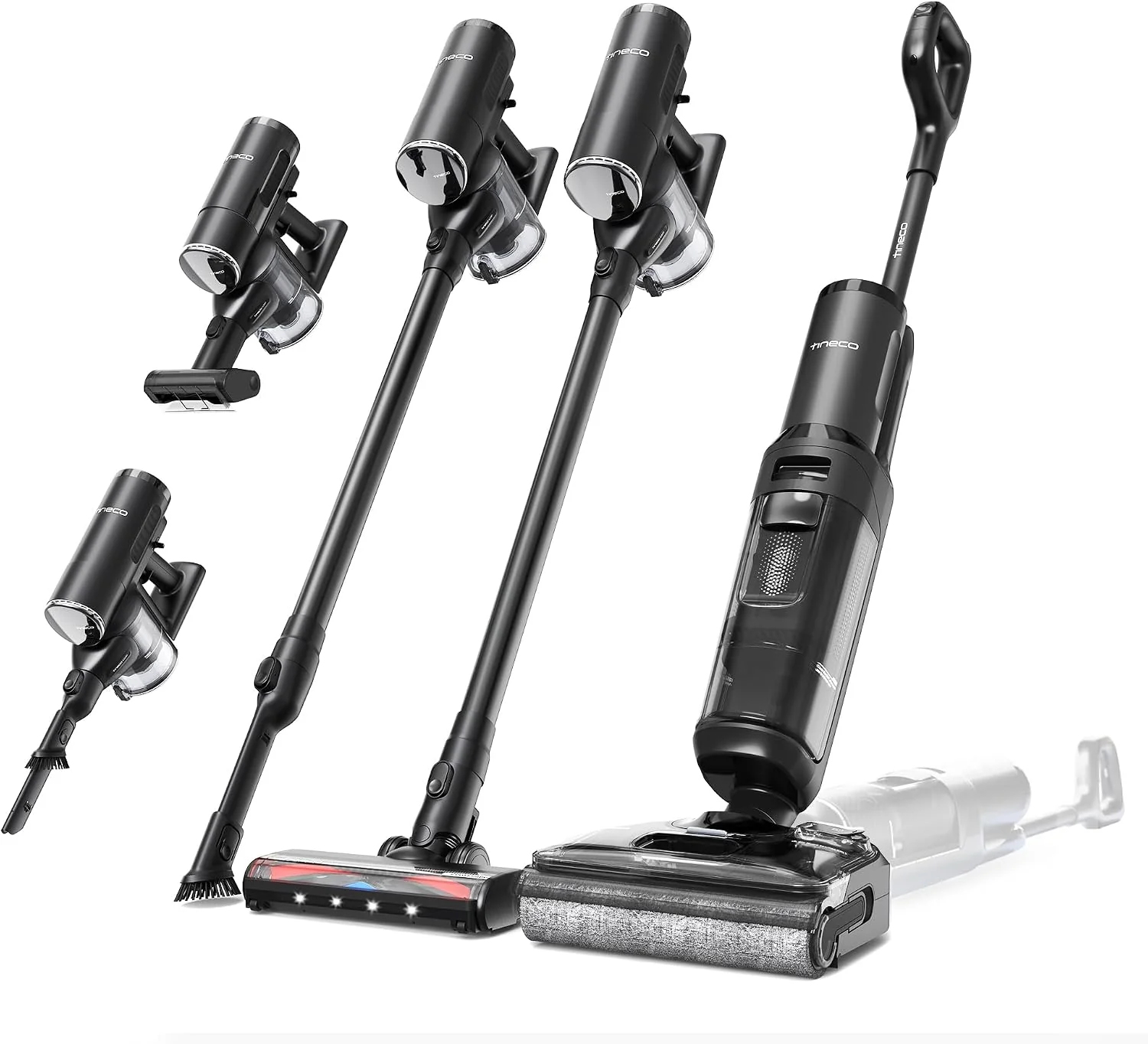 Tineco Cordless Wet-Dry Vacuum 50 Min 21KPa – Floor One S7 Stretch Ultra