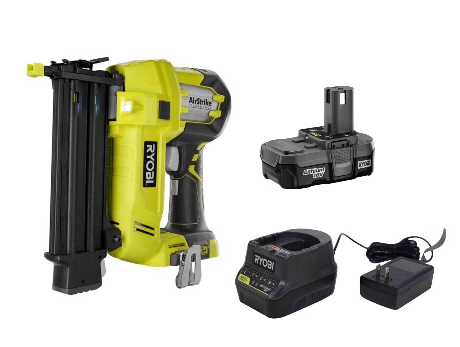 Ryobi 18V ONE+ 18 Gauge Cordless Brad Nailer Kit – P320