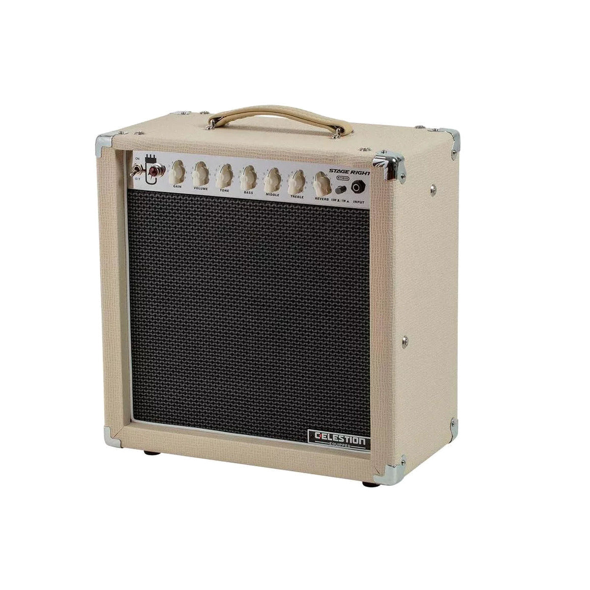 Stage Right By Monoprice 15-Watt 1×12 Guitar Combo Tube Amplifier With Celestion Speaker And Spring Reverb – 611815