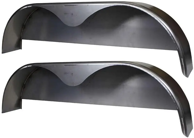 Steel Tandem-Axle Trailer Fender 72 x 10-3/4 in, 2-Pack – Welded Back Plate Design