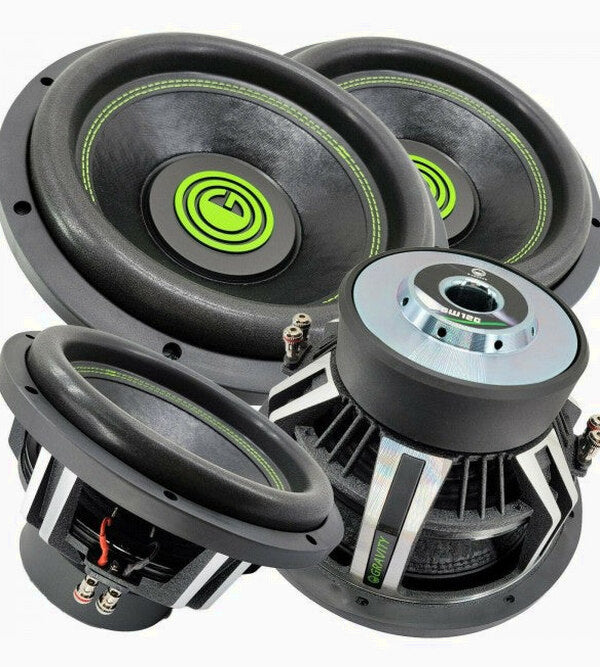 Gravity – Warzone 2 x 12 Inch 6000 Watt 2 Ohm DVC Car Audio Subwoofers – GW12D2-Pair