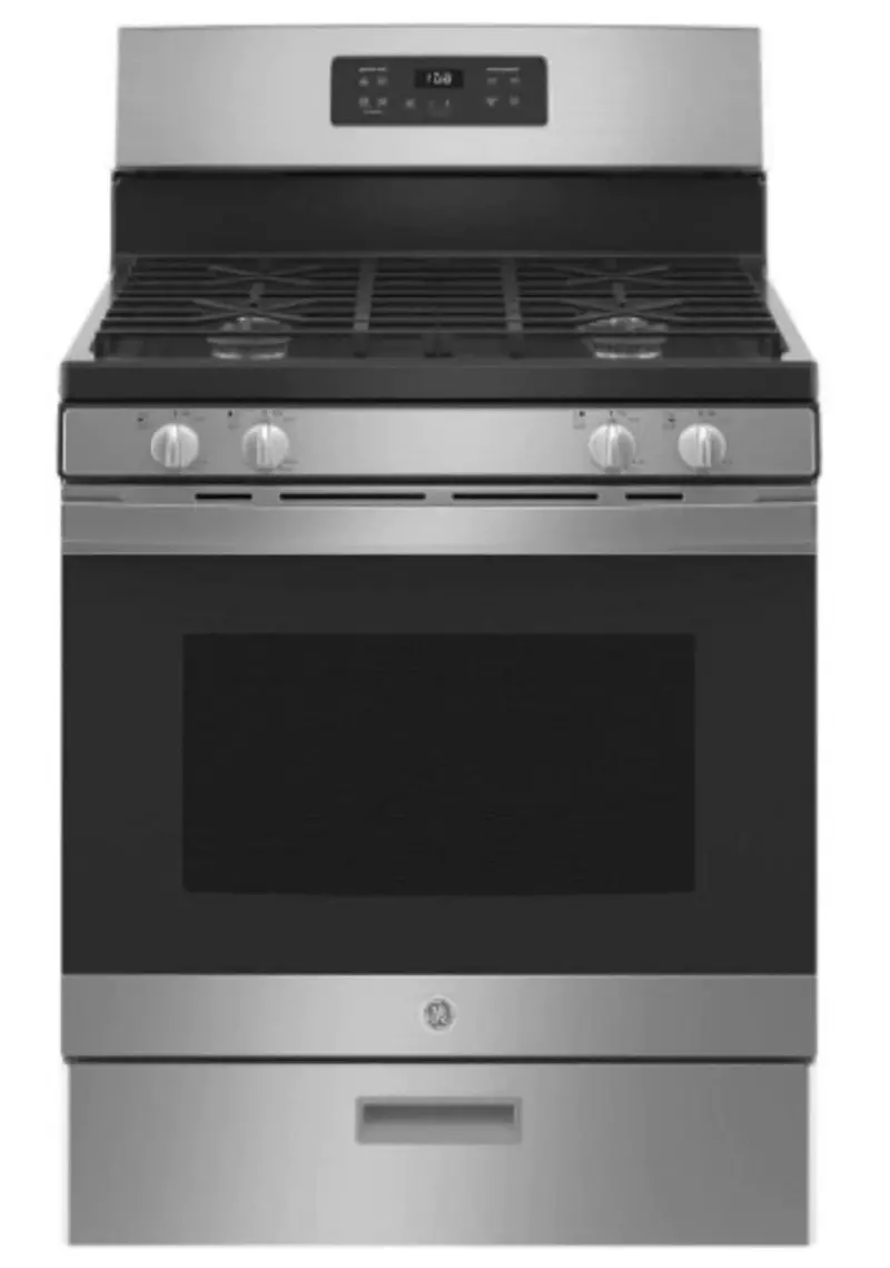 30-Inch Freestanding Gas Range, 4-Burner, 4.8 Cu. Ft. Capacity, Stainless Steel Finish