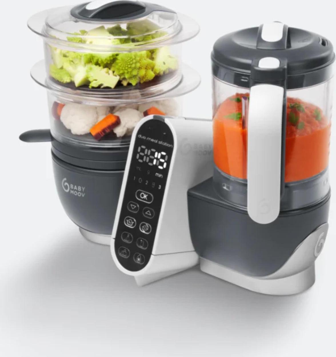 Babymoov Duo Meal Station 6-in-1 Baby Food Processor – Grey