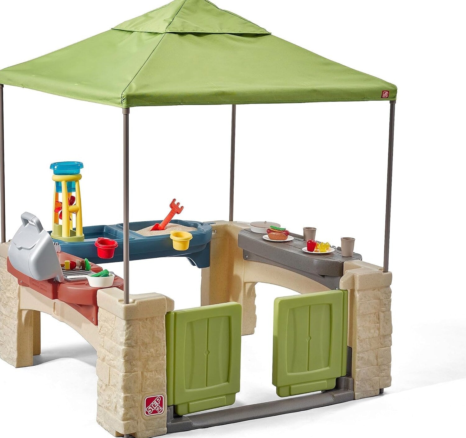 Step2 All Around Playtime Patio With Canopy Kitchen Play Set – 874100