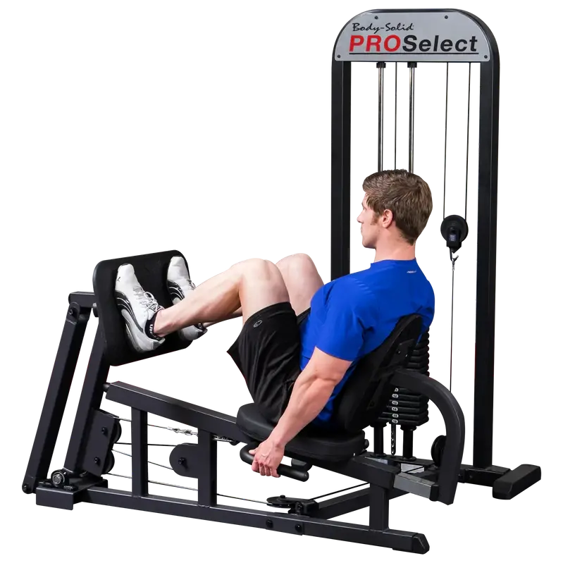 Body-Solid Pro Select Leg Press Machine, 310 Lb Rubber Footplate – GLP STK/3