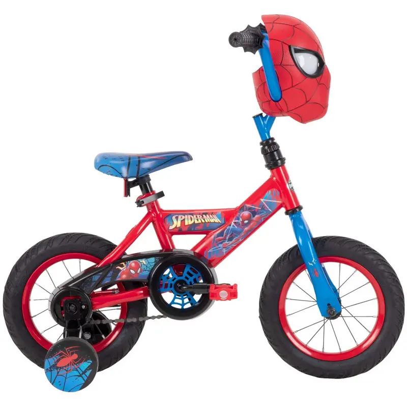 Huffy Marvel Spider-Man 12in Boys’ Bike With Training Wheels And EZ Build