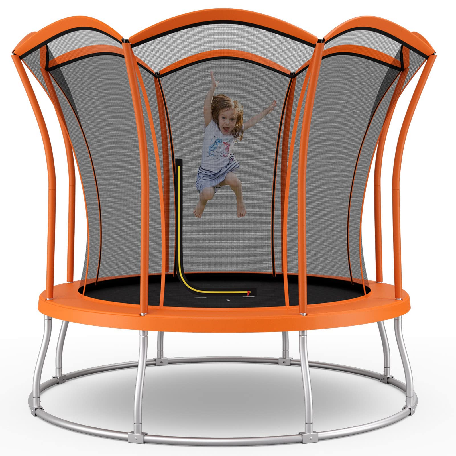 Outdoor Trampoline 8 FT/10 FT Flower Shape – ASTM Approved
