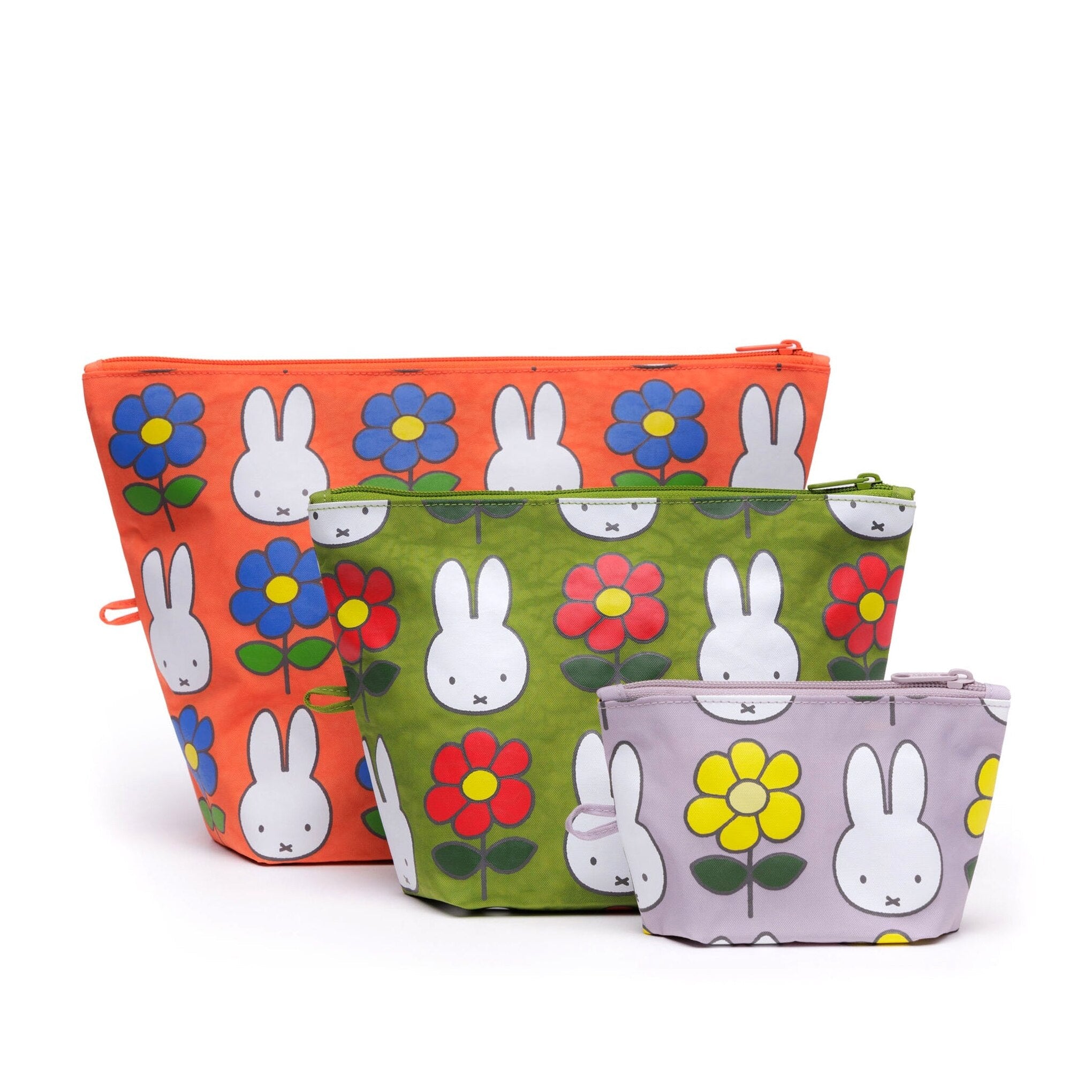 Miffy Baggu Recycled Nylon Go Pouches – Set Of 3