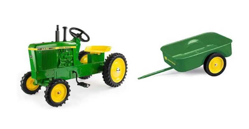 John Deere 4440 Pedal Tractor With Steel Trailer, Adjustable Seat – LP81017A, TBE15966