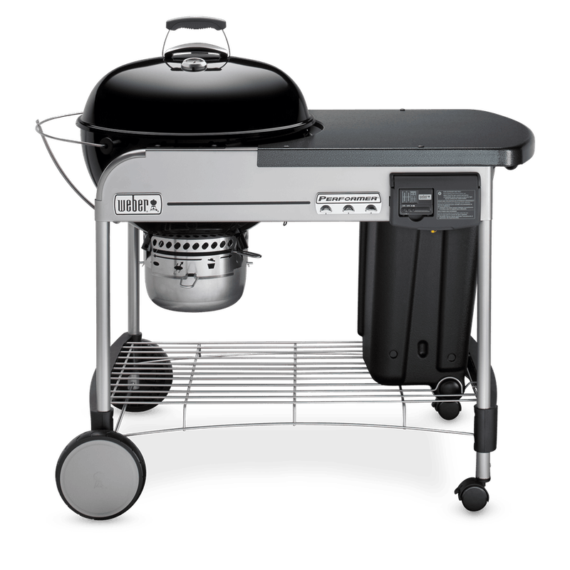 Weber Charcoal Grill, 22, Black – Performer Deluxe