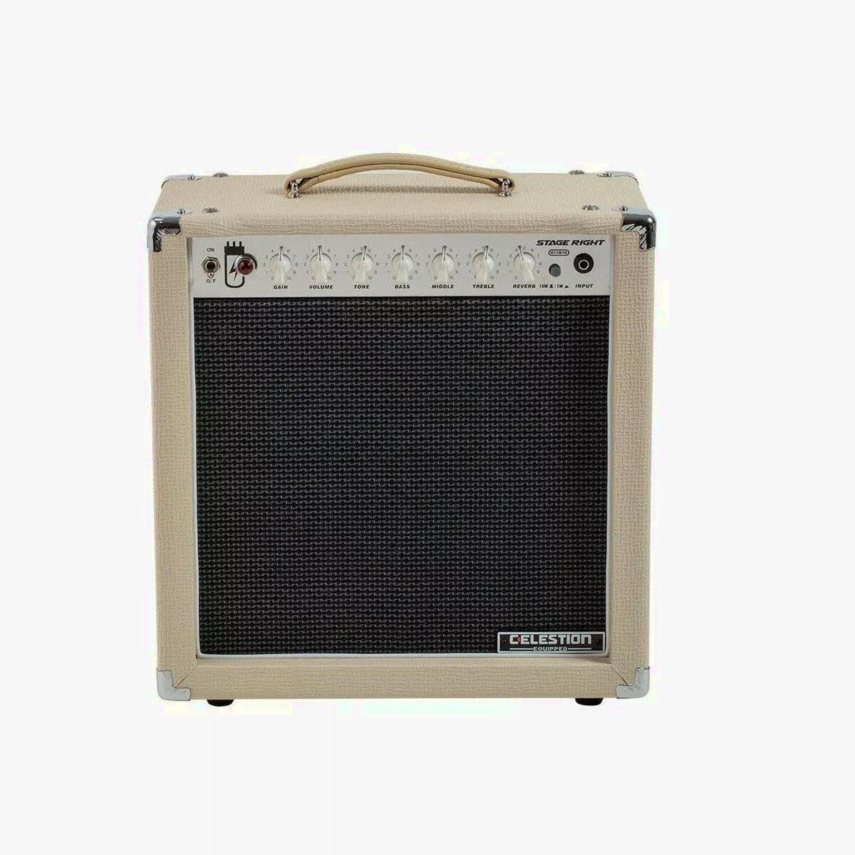 Monoprice Stage Right 15W 1×12 Guitar Combo Tube Amp With Celestion Speaker And Spring Reverb – 611815