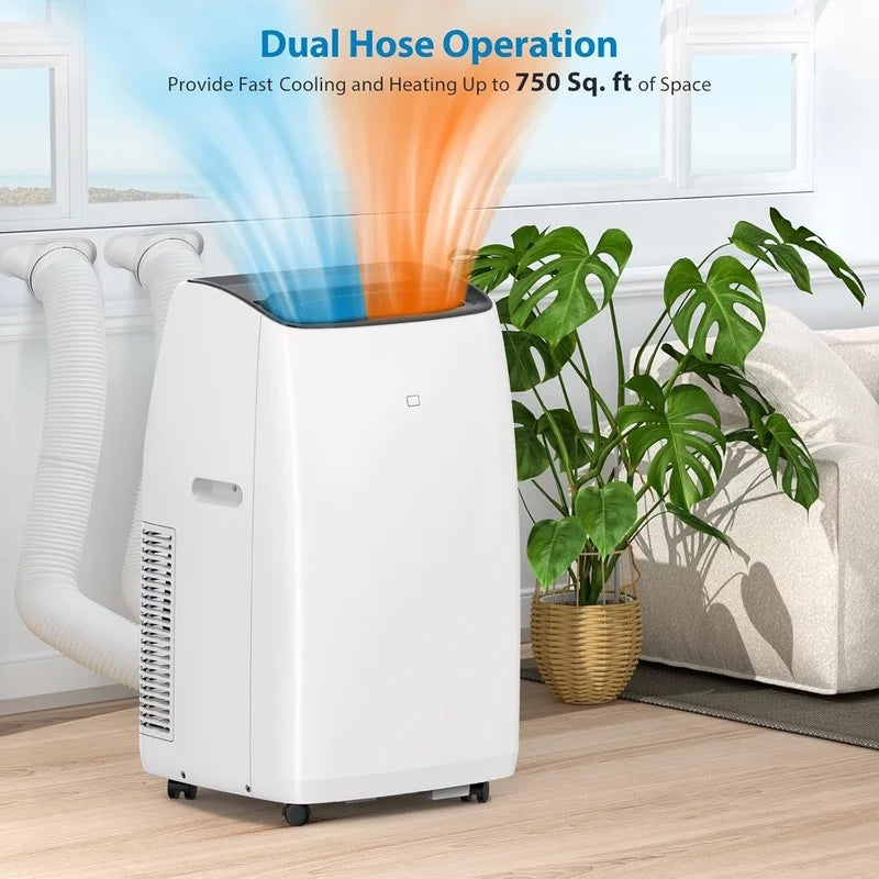 Portable Air Conditioner With Heat, 14000 BTU, Up To 750 Sq. Ft., Black Top