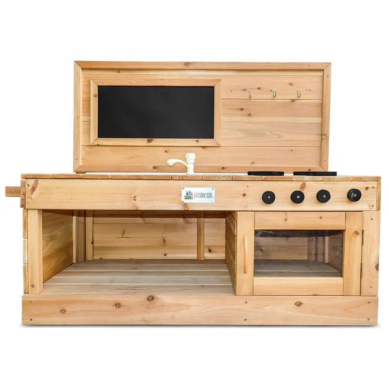 Lifespan Kids Outdoor Play Kitchen With Oven, Sink Tub And 50cm Bench Top Height – Eden