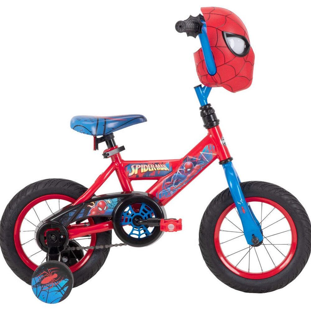 Huffy Marvel Spider-Man 12 inch Boys’ Bike With Training Wheels, Steel Frame, Ages 3-5