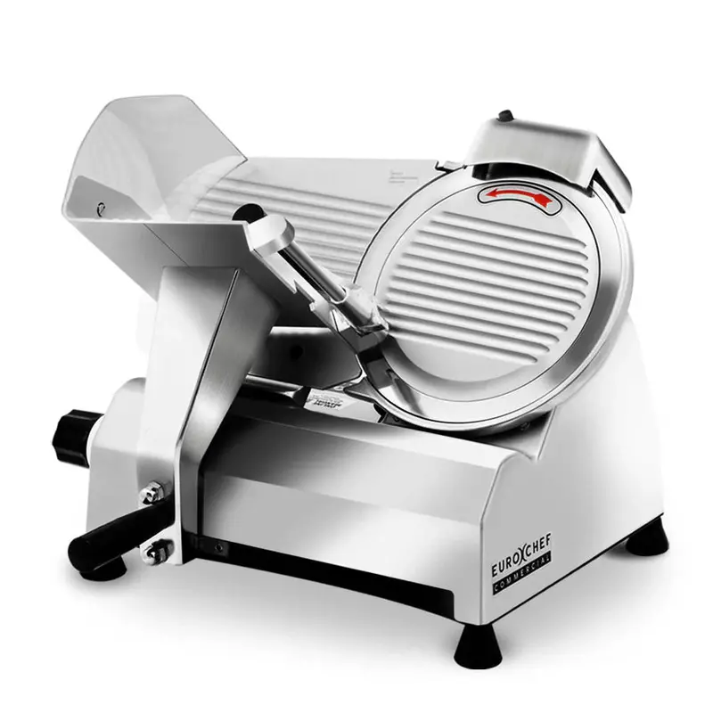 EuroChef Commercial Electric Meat Slicer, 10-Inch Stainless Steel Blade, 320W – EUC-CMS-3