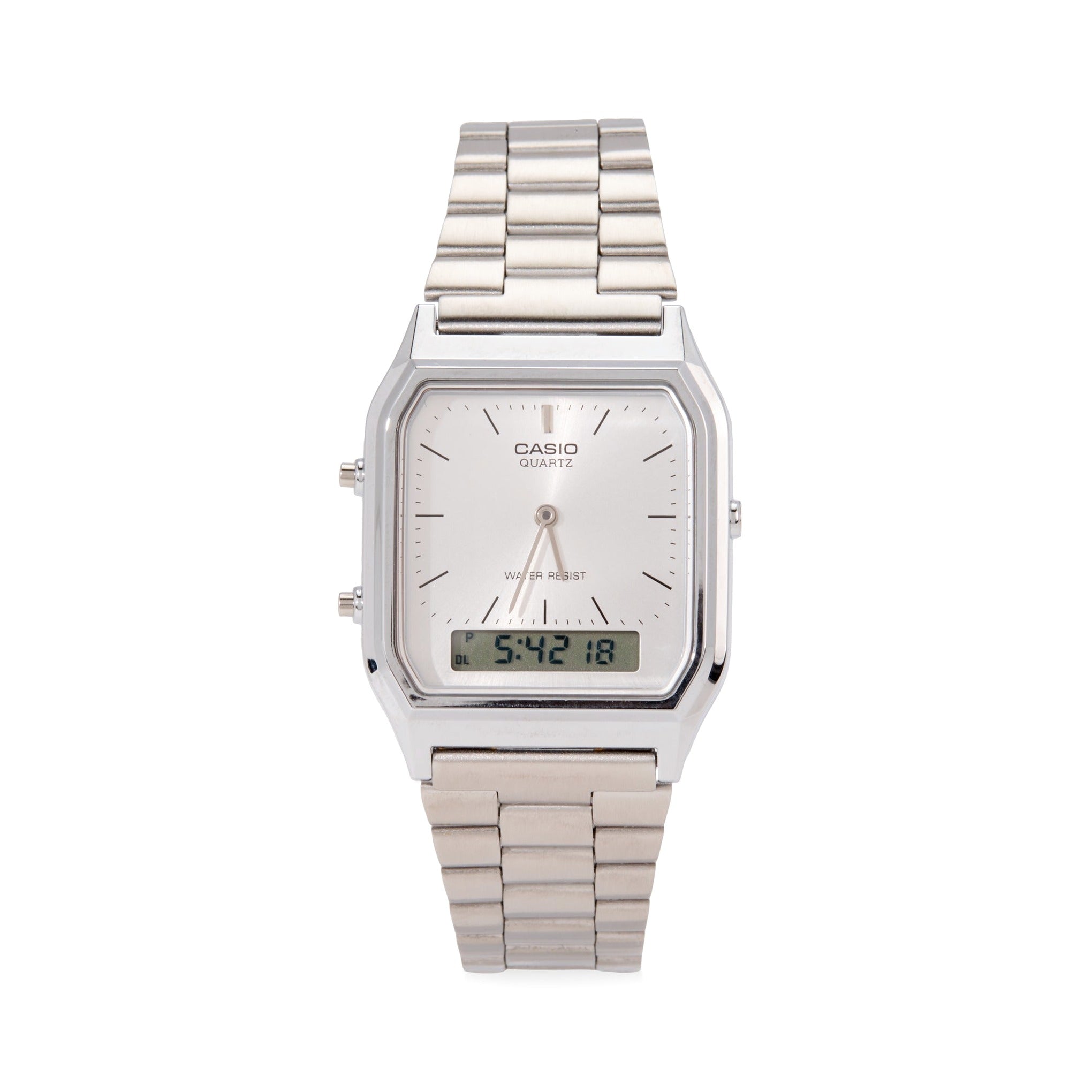 Casio AQ230 Analog Digital Watch – Silver