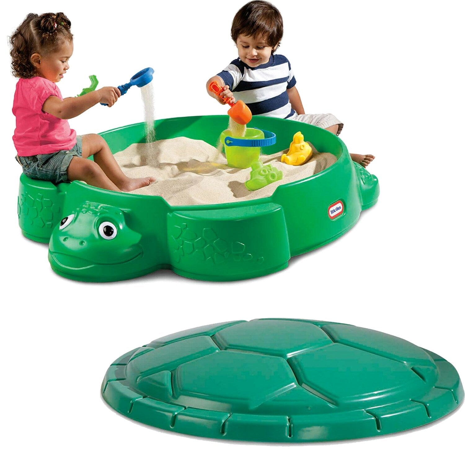 Little Tikes Turtle Sandbox With Cover And Seats – 632884M