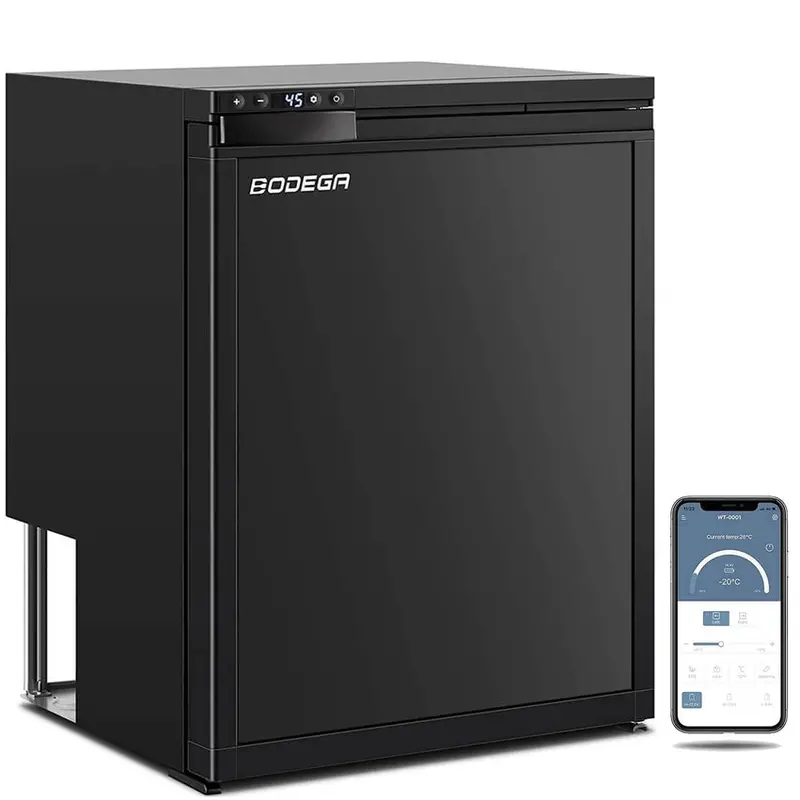 Bodega RV Refrigerator Freezer 2.3 cu ft / 65L Compact Dual-Zone Portable Fridge – CR65